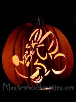 Free Mickey Mouse Pumpkin Carving Template - The Lovers Wood Carving
