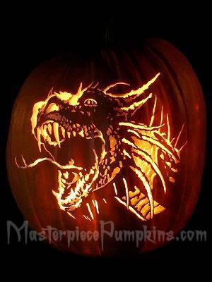 Dragon Pumpkin Carving Pattern, Page 5 - Crafts for Kids and Families